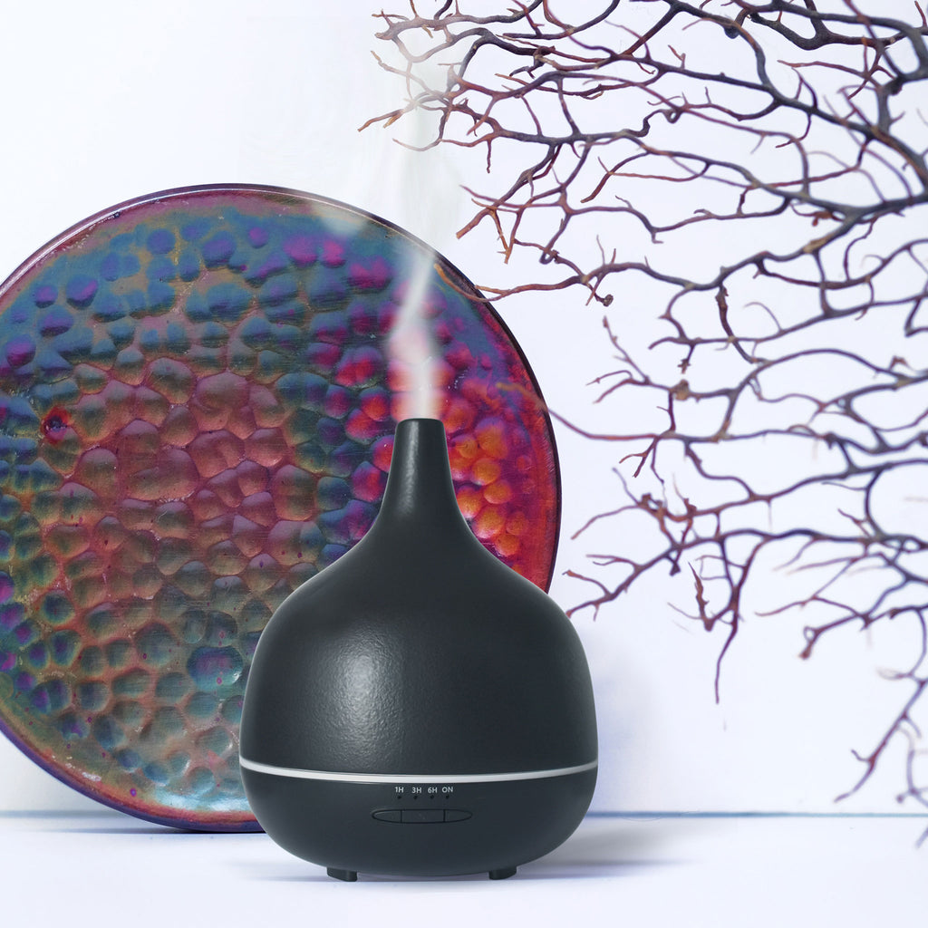 Aroma Diffuser, Keramiek, Zacht Grafiet 300ml.