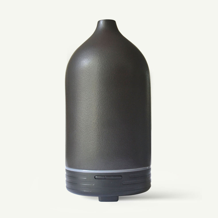 Aroma Diffuser, Keramiek, Zwart 120ml.