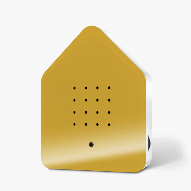 Zwitscherbox van Relaxound, Ocre Yellow met Vogelgeluiden.
