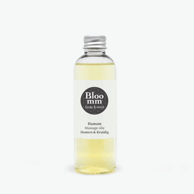 Massage Olie Hamam. Oosters, Kruidig & Zuiverend. 100ml.
