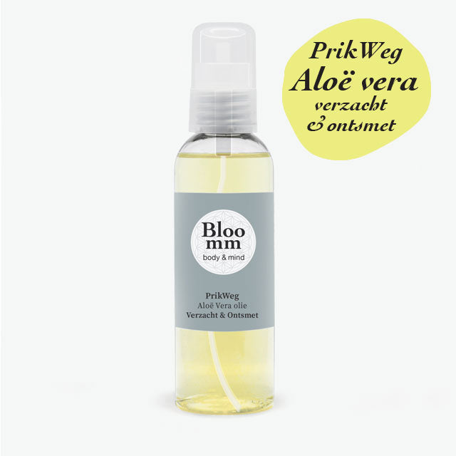 PrikWeg, adoucir et désinfecter. Avec de l'Aloe Vera.