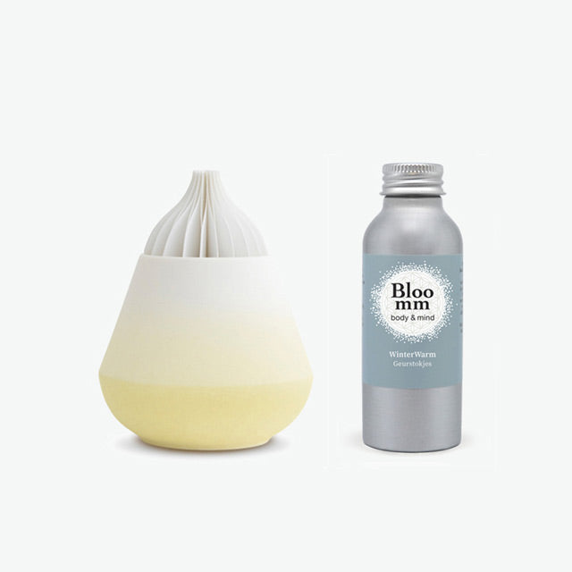 Aroma Diffuser Botanica, Pastel Yellow met WinterWarm Olie.