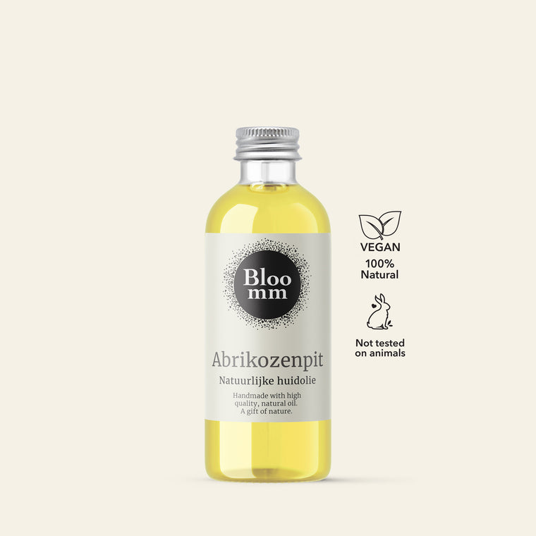 Apricot kernel natural skin oil, softens and cares for dry skin.