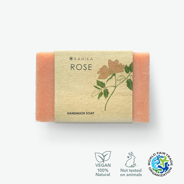 SOAP N SCENT Rose, Savon naturel fait à la main. 100gr.