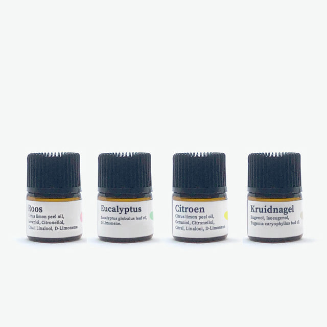 Olfactory Training Set With 4 Essential Oils.