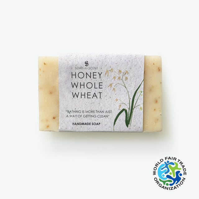SOAP n SCENT Honey Whole Wheat, Handgemaakte Natuurlijke Vegan Zeep. 100gr.