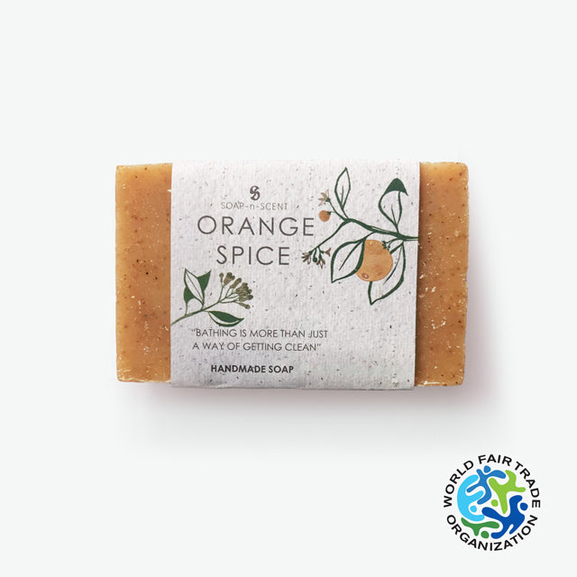 SOAP n SCENT Orange Spice, Handgemaakte Natuurlijke Vegan Zeep. 100gr.