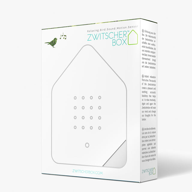 Zwitscherbox from Relaxound, Soft White with Bird Sounds. 